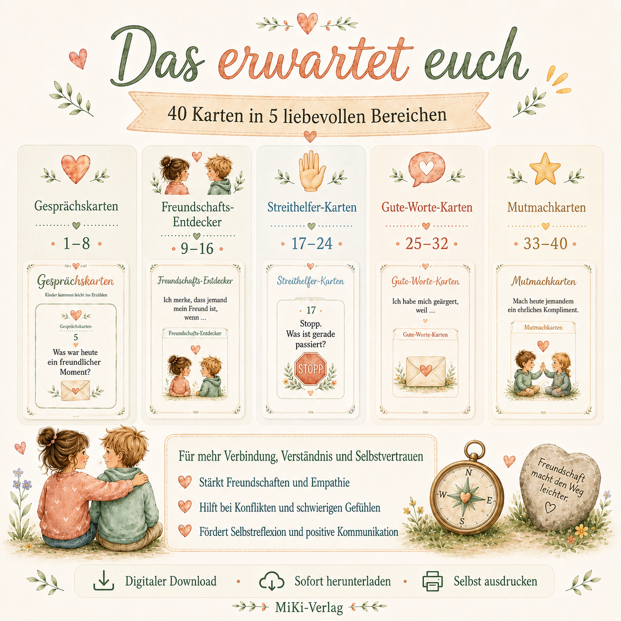 Mein Freundschaftskartenset – Bild 2