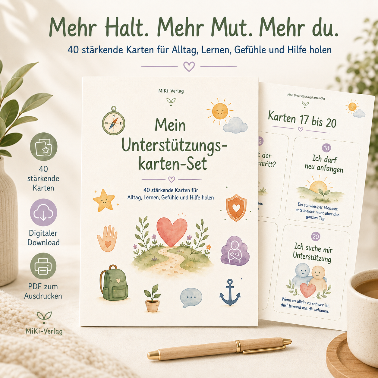 Mein Unterstützungskarten-Set