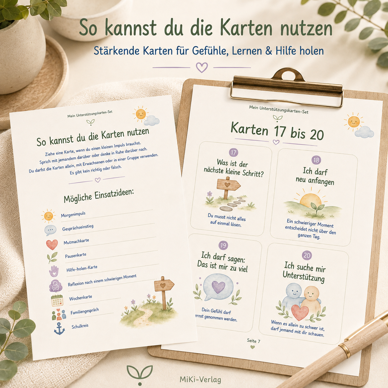 Mein Unterstützungskarten-Set – Bild 2