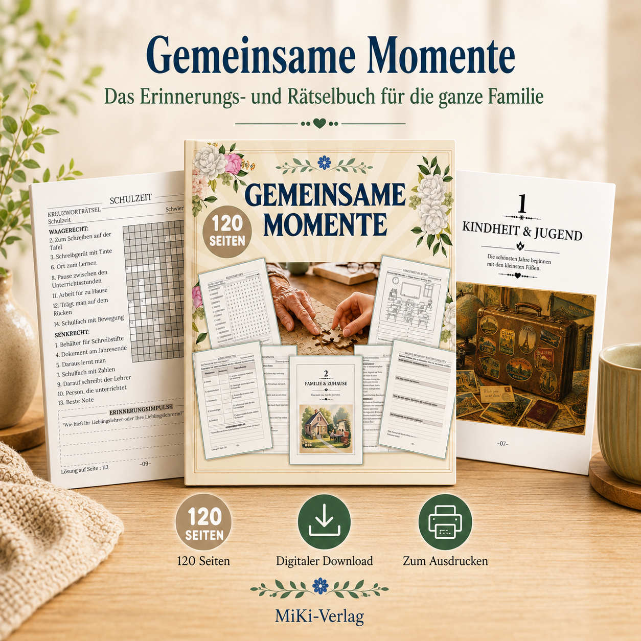 Gemeinsame Momente – Erinnerungs- und Rätselbuch