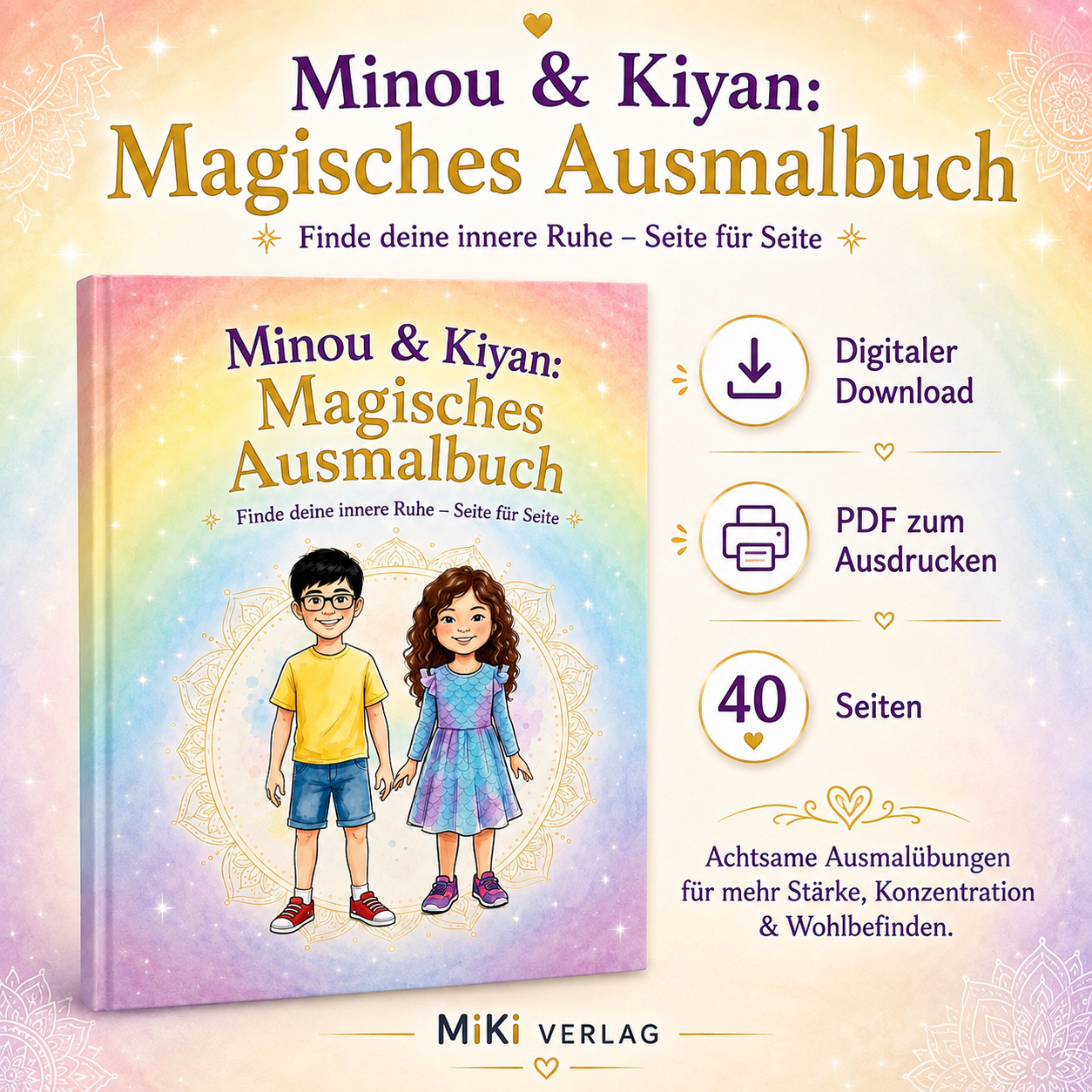 Minou & Kiyan – Magisches Ausmalbuch