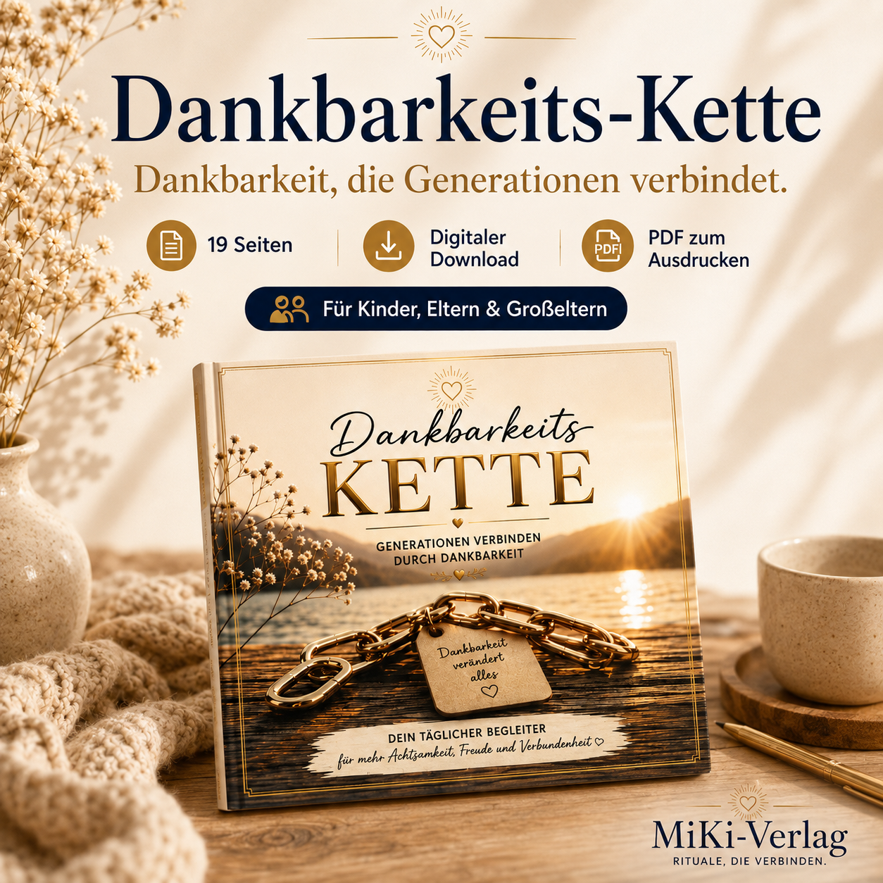 Dankbarkeits-Kette für die ganze Familie