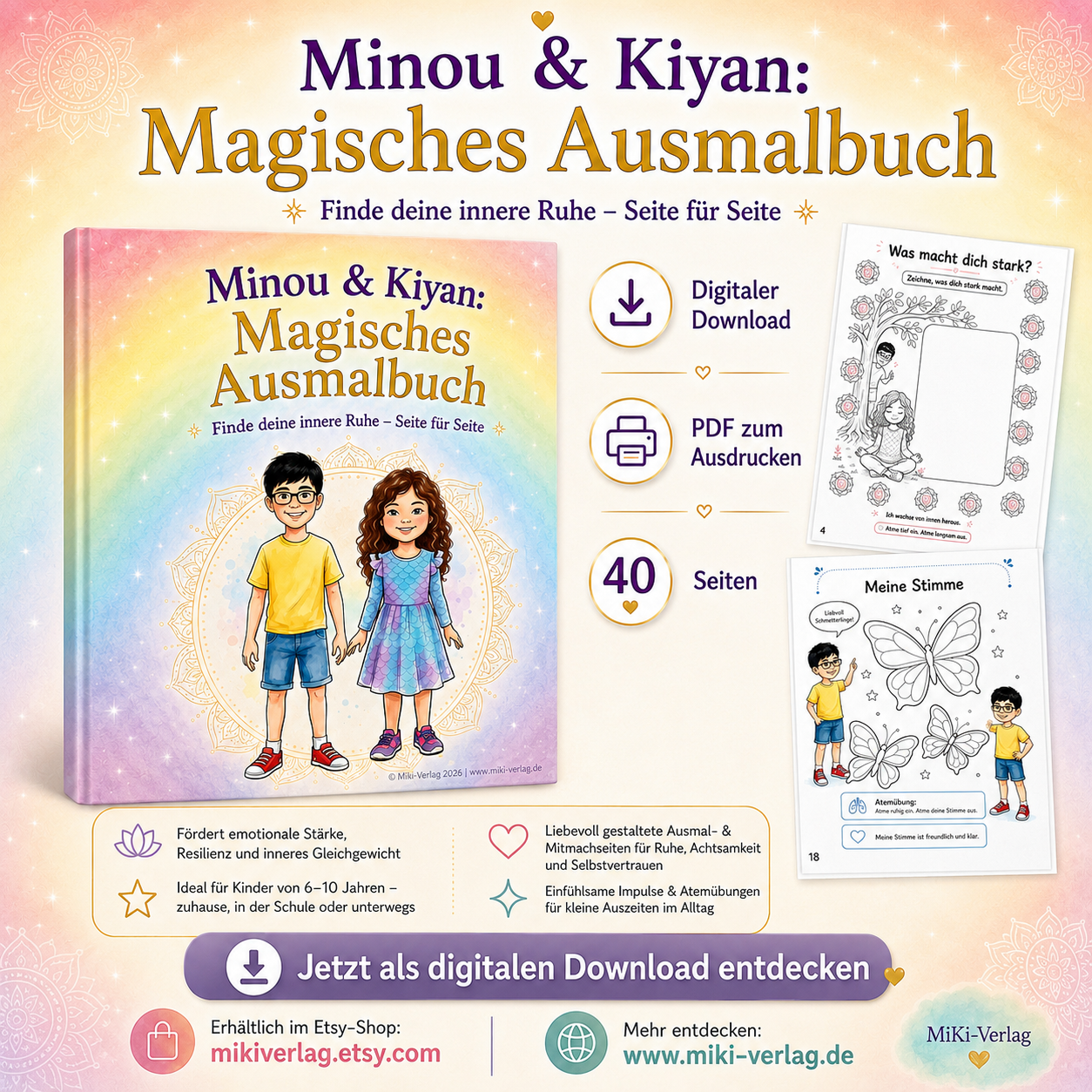 Minou & Kiyan – Magisches Ausmalbuch – Bild 5